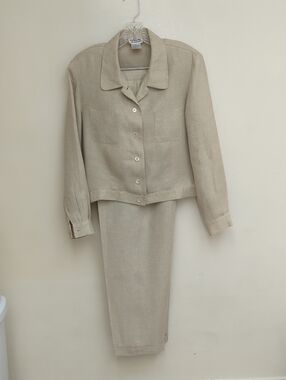 Classic Irish Linen Talbot Pants Suit